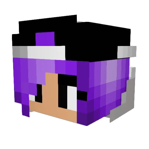ReyaRest Minecraft avatar head, 3D render