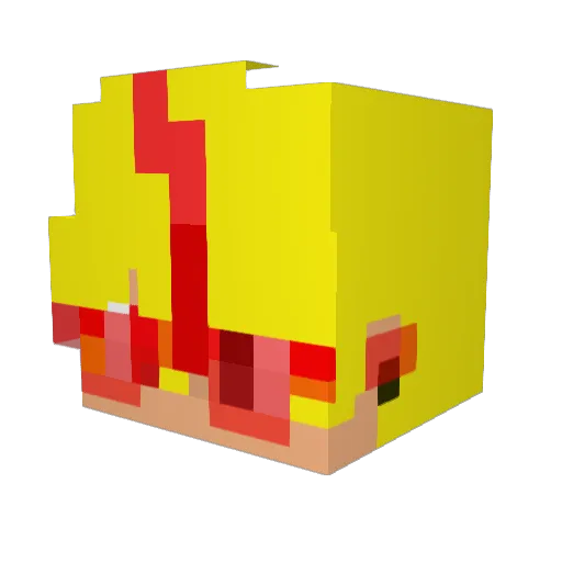 Reyco_2000 Minecraft avatar head, 3D render