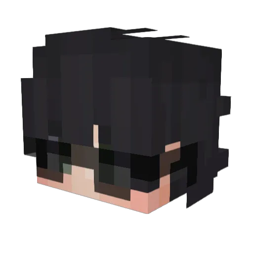 Reydez Minecraft avatar head, 3D render