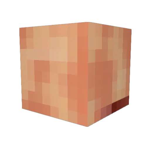 Reyedeku Minecraft avatar head, 3D render