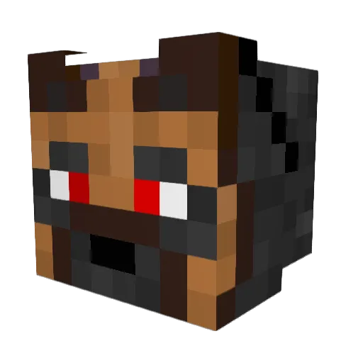 Reyfar Minecraft avatar head, 3D render