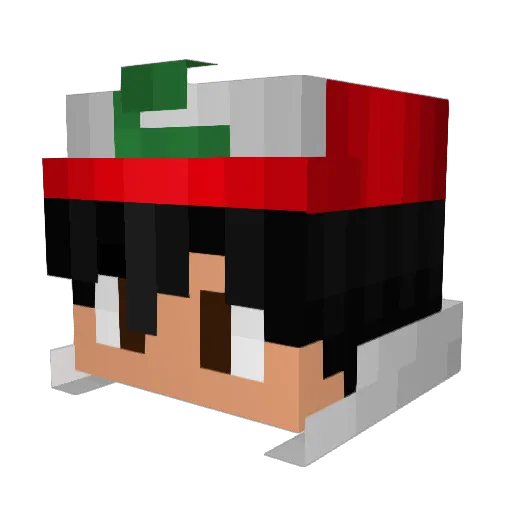 Reylad Minecraft avatar head, 3D render