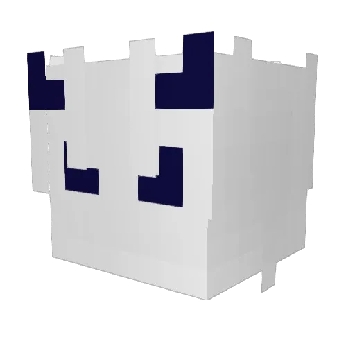Reymina Minecraft avatar head, 3D render