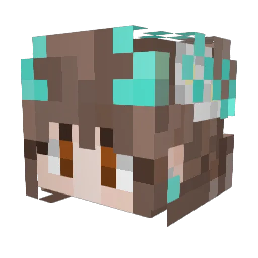 ReynaTheQueen Minecraft avatar head, 3D render