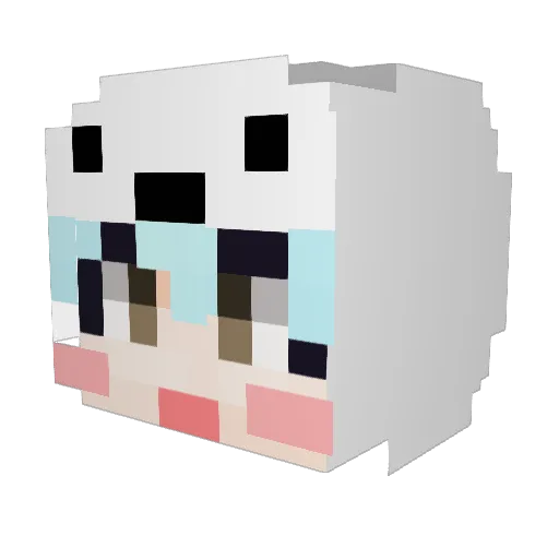 Reynaud Minecraft avatar head, 3D render