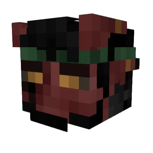 Reynoz Minecraft avatar head, 3D render