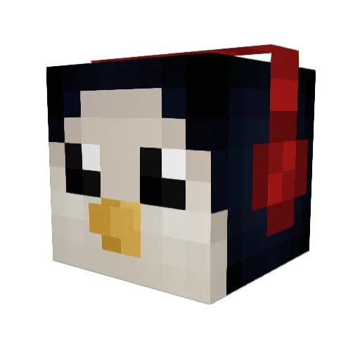 Reysecure Minecraft avatar head, 3D render