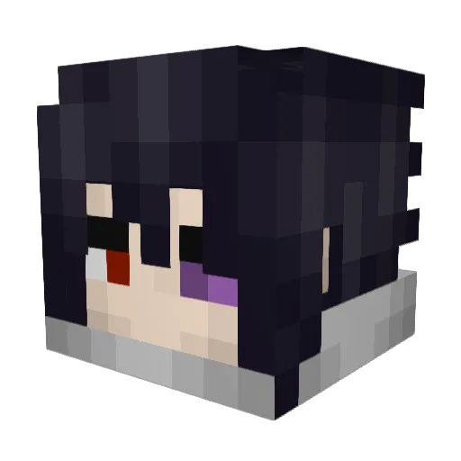 Reysik Minecraft avatar head, 3D render