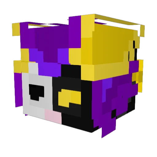 Reysinx Minecraft avatar head, 3D render