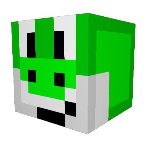 Reytista Minecraft avatar head, 3D render