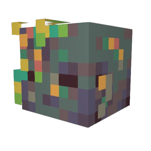 Reyxaby Minecraft avatar head, 3D render