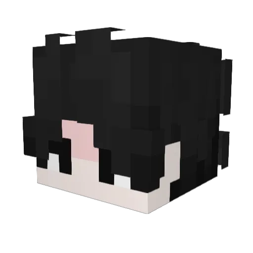 Reyzha Minecraft avatar head, 3D render