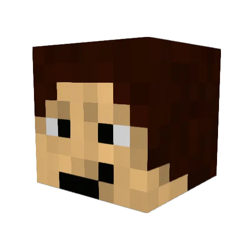 ReyziRS Minecraft avatar head, 3D render