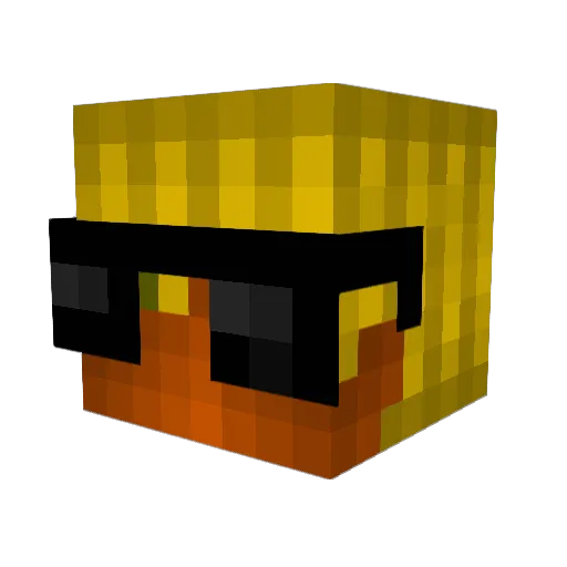 Reyzoxfr Minecraft avatar head, 3D render