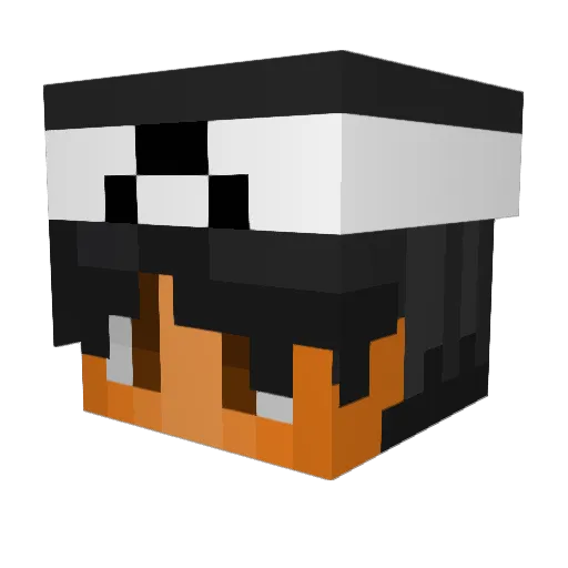 Rez87 Minecraft avatar head, 3D render