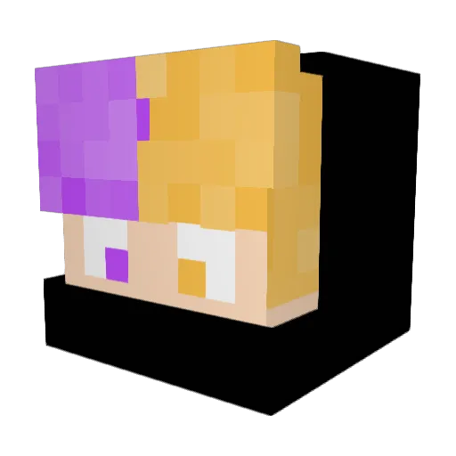 RezMEE Minecraft avatar head, 3D render