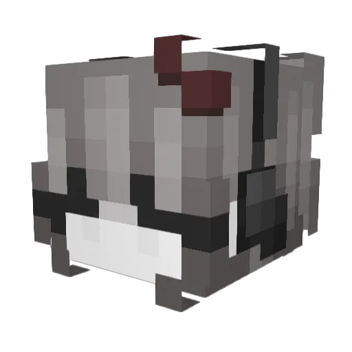 RezUxV2 Minecraft avatar head, 3D render