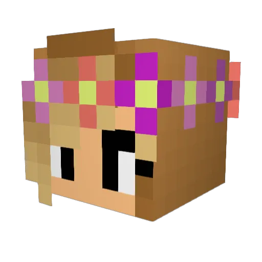 Reza27 Minecraft avatar head, 3D render