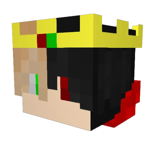 Reza3732 Minecraft avatar head, 3D render