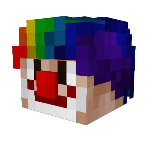 RezaL1s Minecraft avatar head, 3D render
