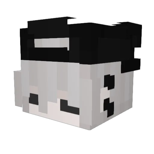 Rezaq Minecraft avatar head, 3D render