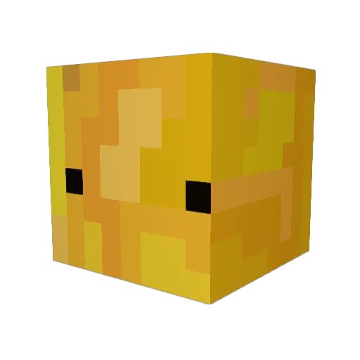 Rezeg Minecraft avatar head, 3D render