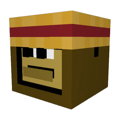 Rezel__ Minecraft avatar head, 3D render