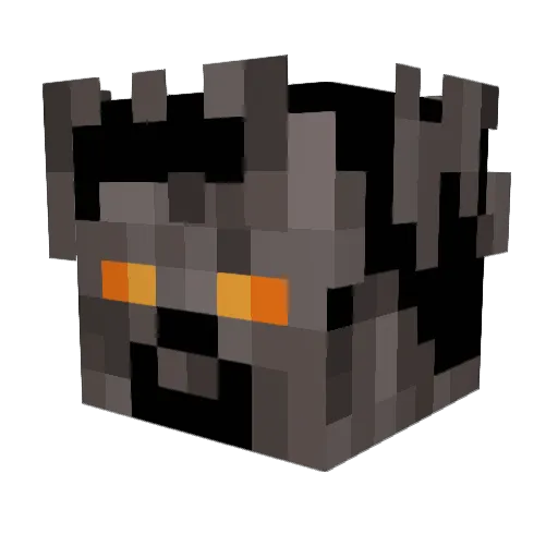 Rezende_Evil Minecraft avatar head, 3D render