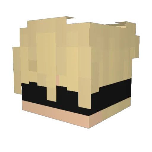 Reziident Minecraft avatar head, 3D render