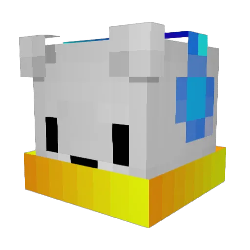 Rezirbor Minecraft avatar head, 3D render