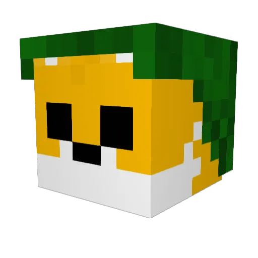 Rezistanc3 Minecraft avatar head, 3D render