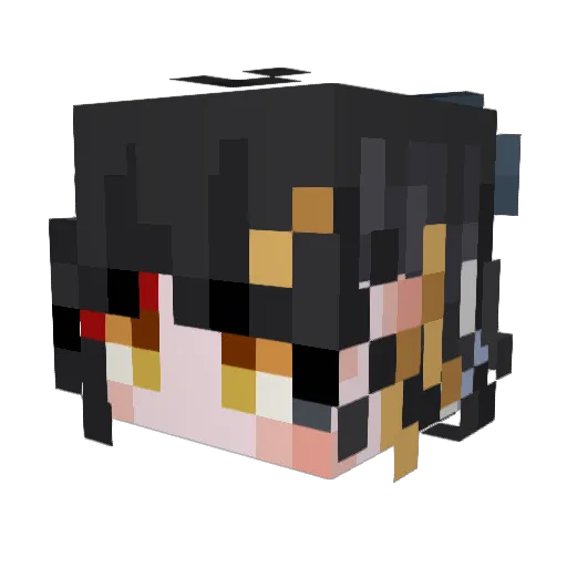 Reznova Minecraft avatar head, 3D render