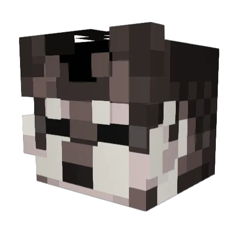 Reznozada Minecraft avatar head, 3D render