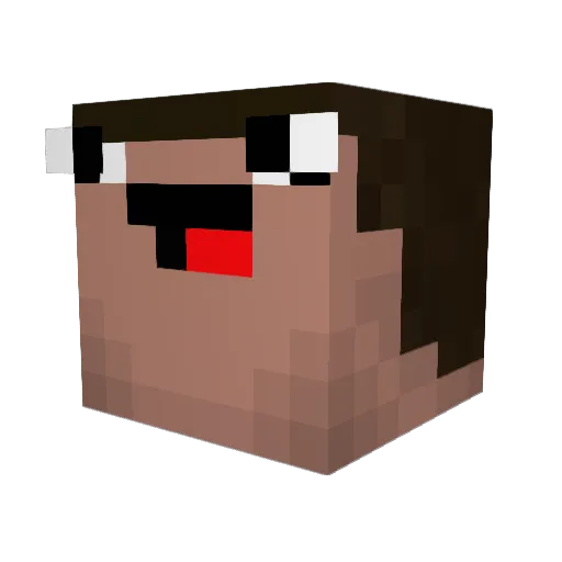 Rezox_ Minecraft avatar head, 3D render