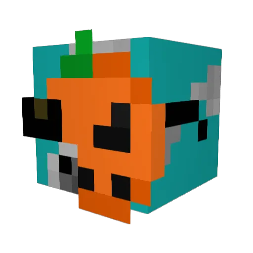 RezurX Minecraft avatar head, 3D render