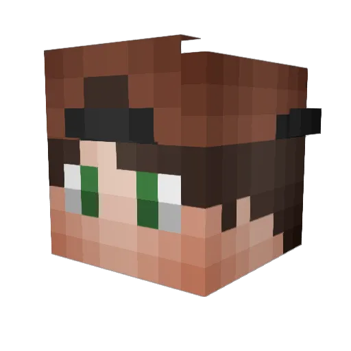 Rezy_Br Minecraft avatar head, 3D render