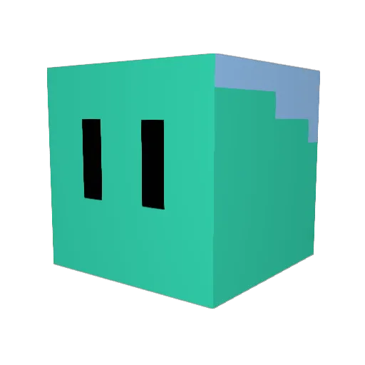 Rezyaa Minecraft avatar head, 3D render