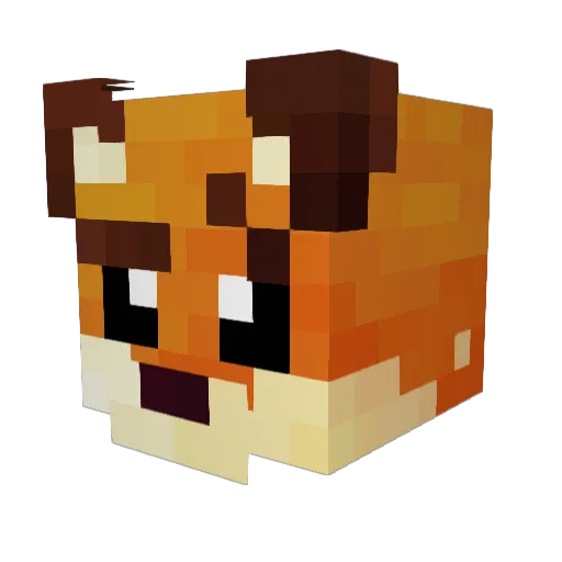 RezzaNostra Minecraft avatar head, 3D render