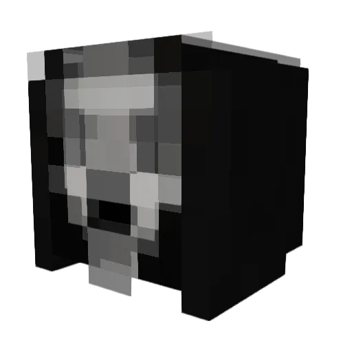 Rezzrik Minecraft avatar head, 3D render