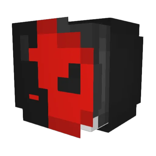 RezzyThug Minecraft avatar head, 3D render