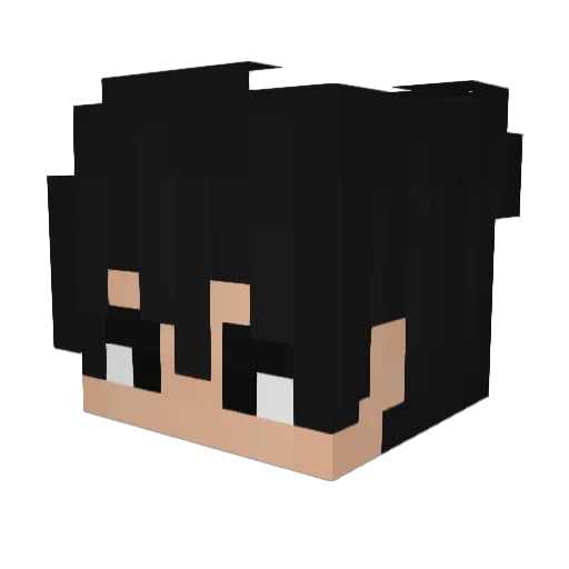 RgKun Minecraft avatar head, 3D render