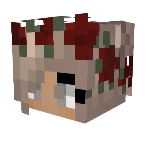 Rgames04 Minecraft avatar head, 3D render