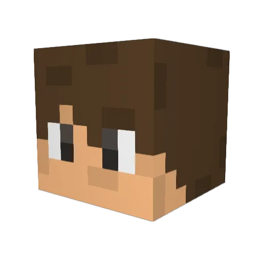 Rgdabdalla Minecraft avatar head, 3D render