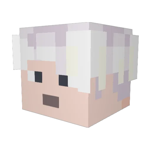 Rgmffn Minecraft avatar head, 3D render