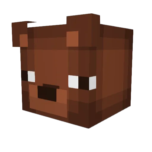 Rh1n09 Minecraft avatar head, 3D render