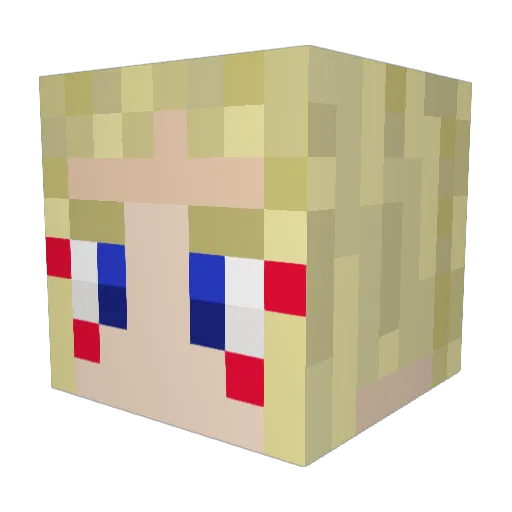 Rhabbit13 Minecraft avatar head, 3D render