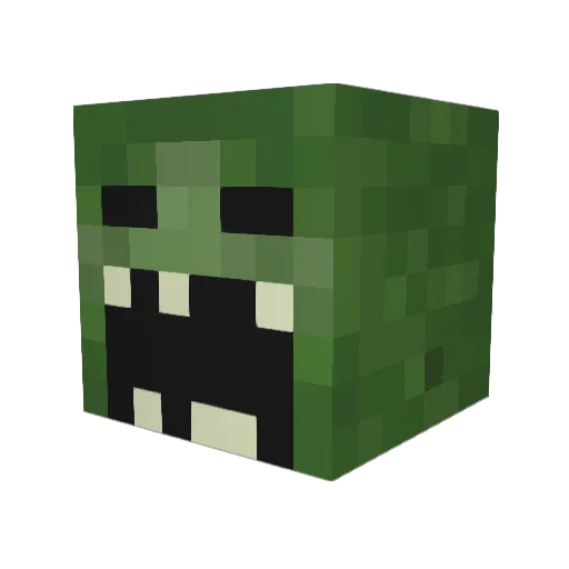 Rhadan_ Minecraft avatar head, 3D render