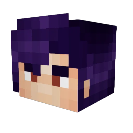 Rhagath Minecraft avatar head, 3D render