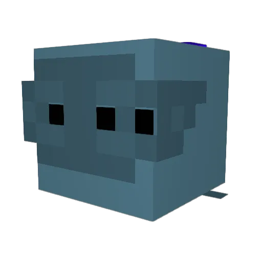 Rhan_ Minecraft avatar head, 3D render