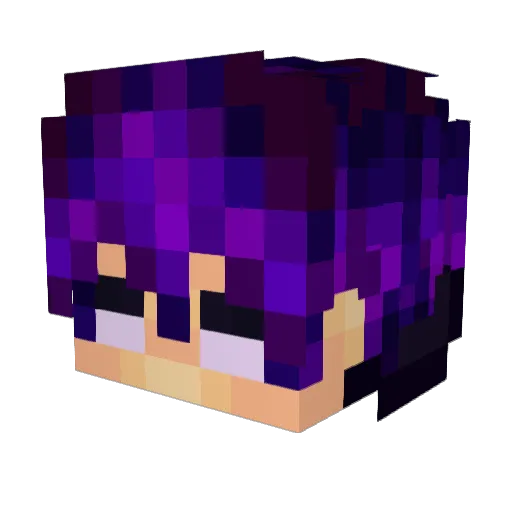 Rhavna Minecraft avatar head, 3D render